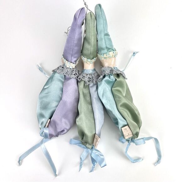 Wayne M Kleski Jester Christmas Ornament Candy Bag Pouch  Set Of 3 - Picture 5 of 9